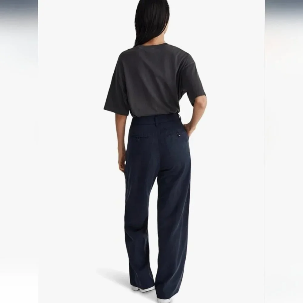 Madewell Harlow blue wide leg pants size 14P - Picture 2 of 10